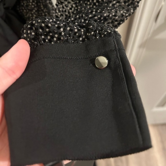 Marc Cain Sheer Dot Dress long Sleeve Black N1 - Picture 7 of 12